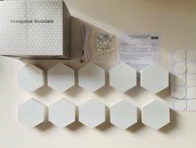 Load image into Gallery viewer, DIY Touch Sensor With Remote Hexagonal Light, 10 Pack Color Honeycomb Modular Quantum Light Hexagonal Wall LED Lamp