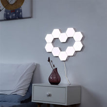 Load image into Gallery viewer, DIY Touch Sensor Hexagonal Light, 10 Pack Honeycomb Modular Quantum Light Hexagonal Wall LED Lamp